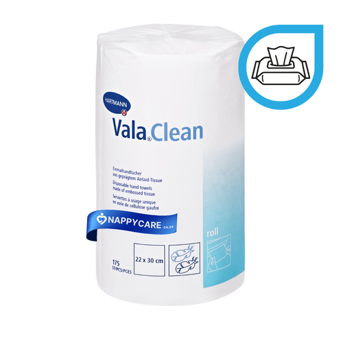 Buy VALA CLEAN Roll 175 White Sheets | nappycare.co.za